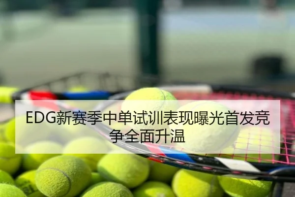 EDG新赛季中单试训表现曝光首发竞争全面升温